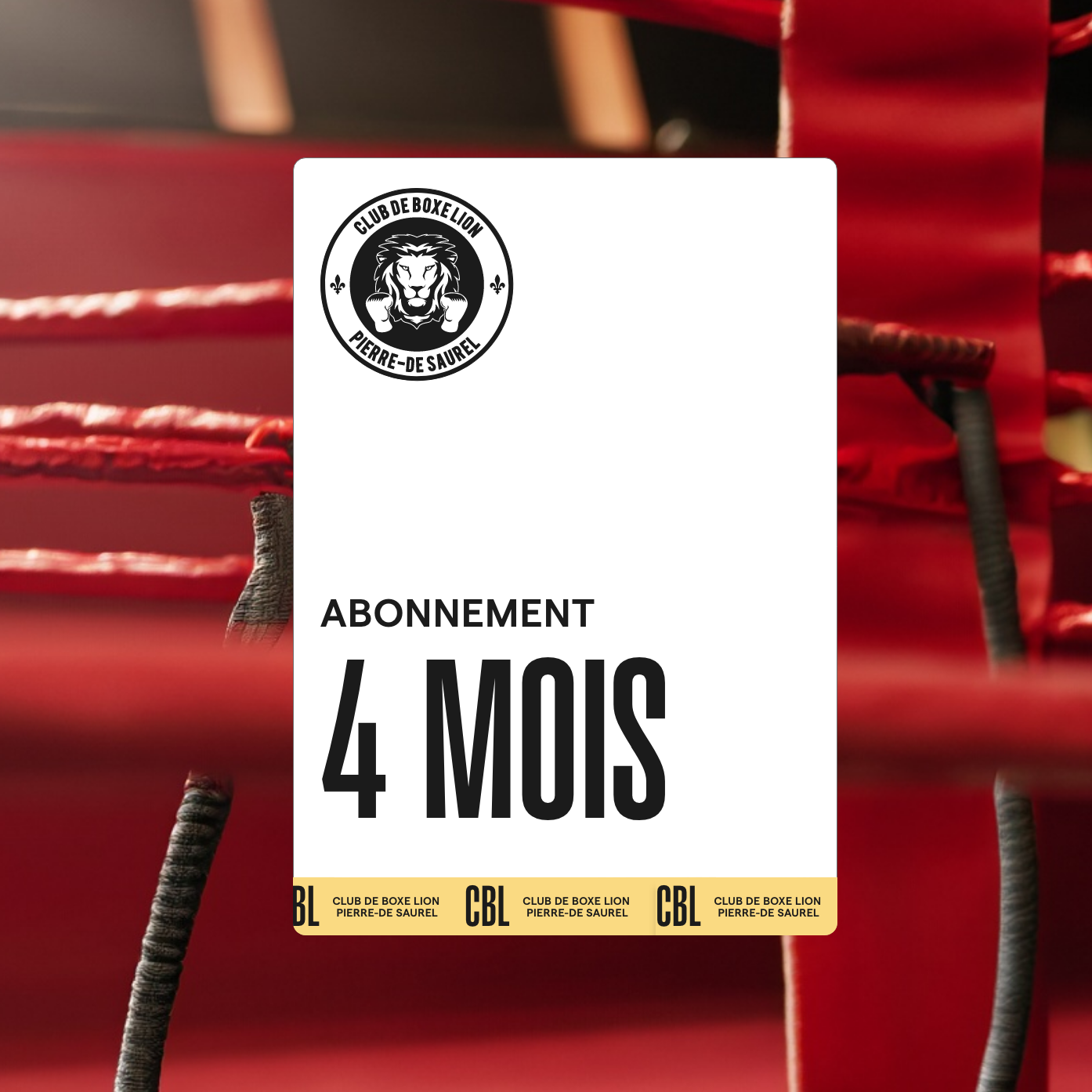 Abonnement - 4 mois