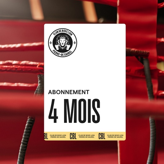Renouvellement abonnement - 4 mois