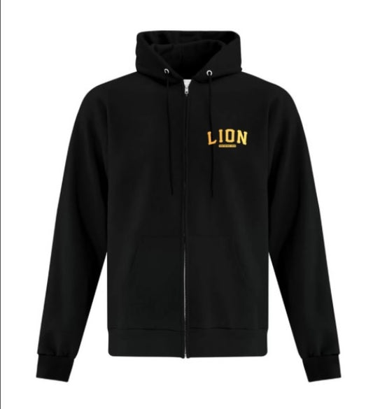 Veste à zip noir & or